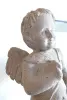 Product image 3 of the product “Amore winged, 80cm height, riverstone, handcrafted ”